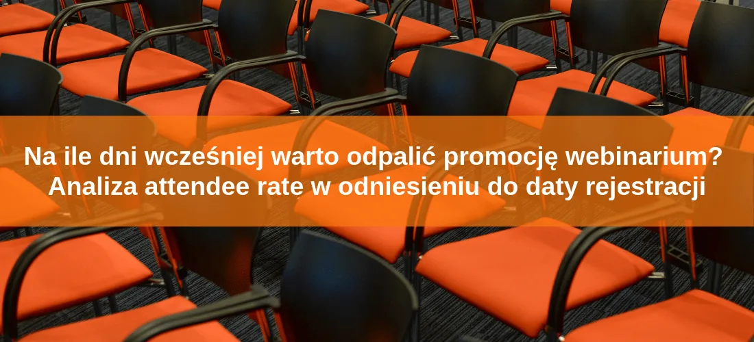 Analiza attendee rate w odniesieniu do daty rejestracji