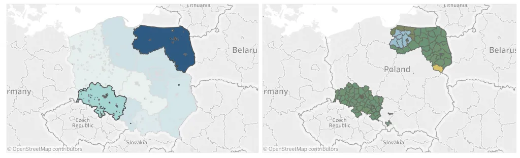 Analizy geograficzne w Tableau