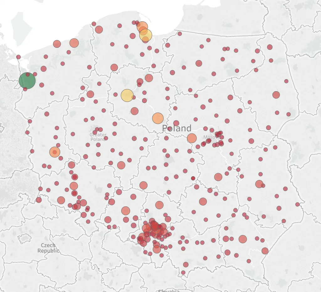 Analizy geograficzne w Tableau