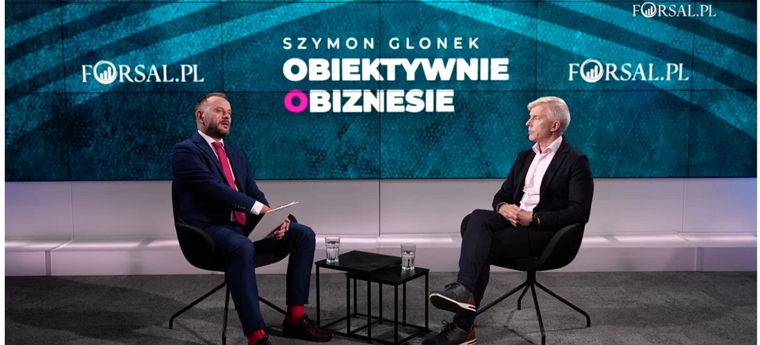 Przemysław Sołdacki podczas rozmowy wideo Forsal Obiektywnie o Biznesie