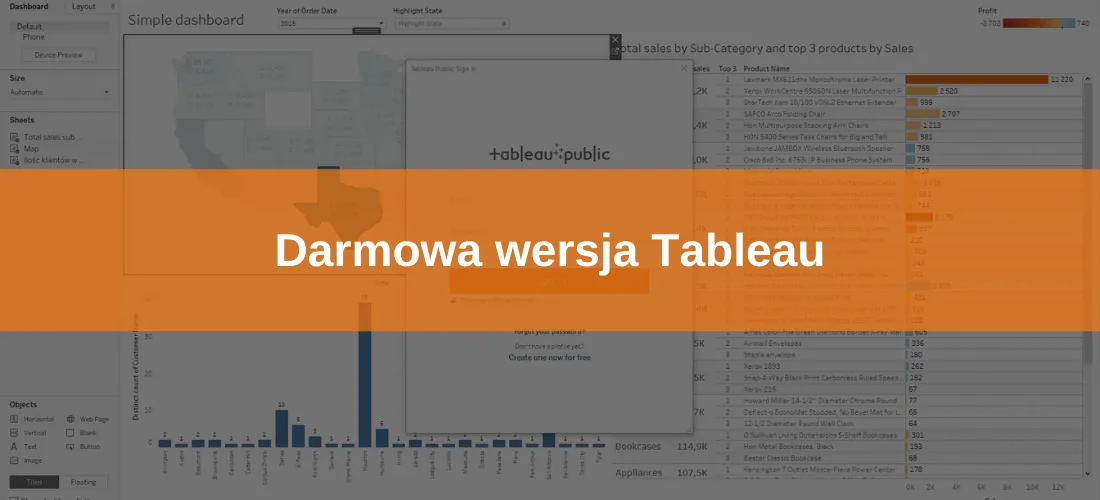 Darmowa wersja Tableau