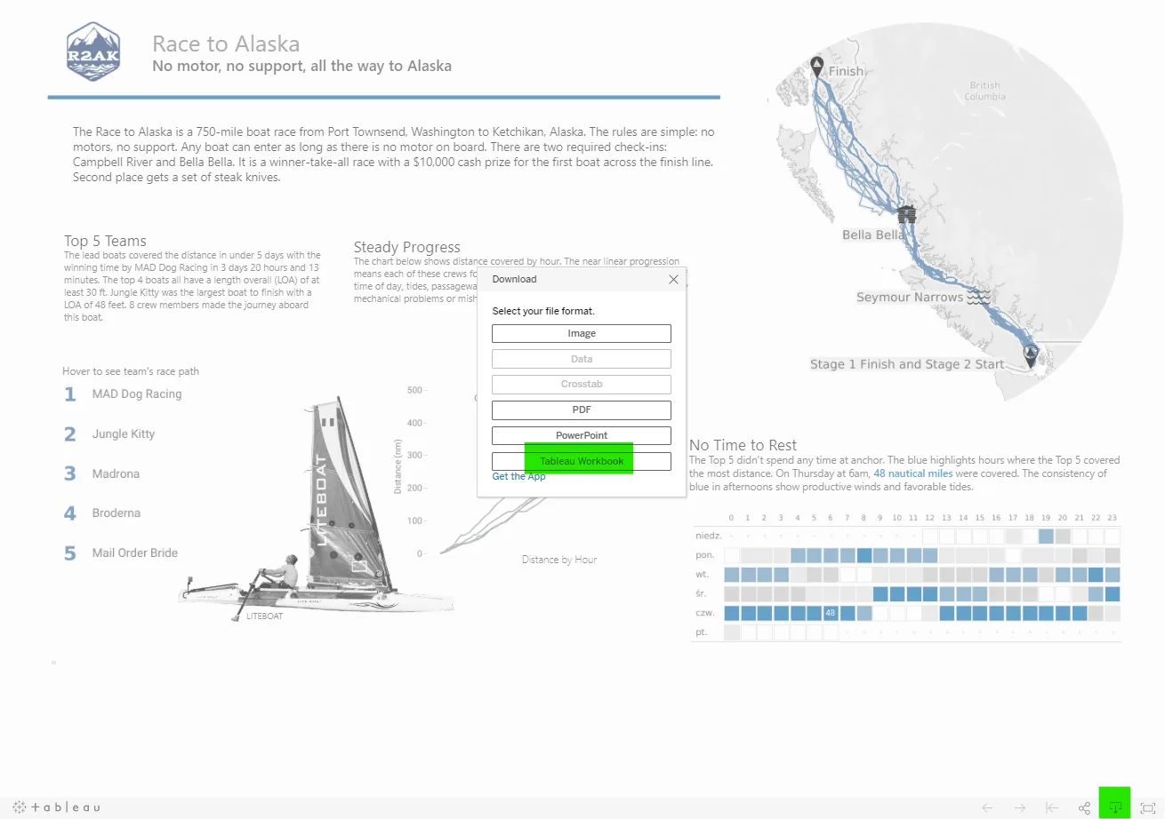 tableau workbook