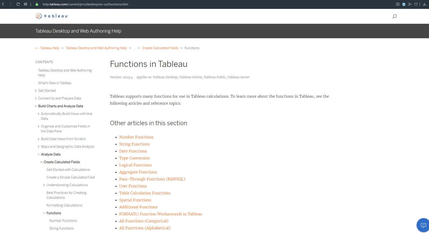 tableau help