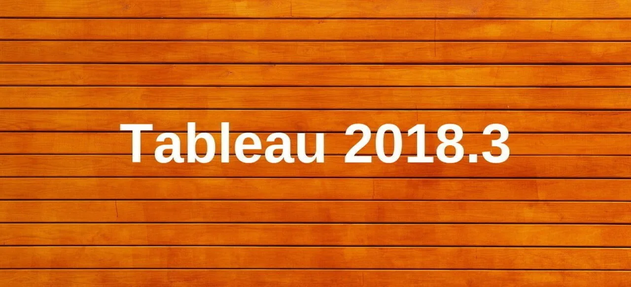 Tableau 2018.3