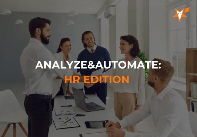 Okładka webinaru „Analyze&Automate: HR edition”.