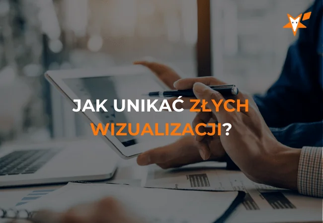 Okładka webinaru „Pogromcy pie-chartów. Jak nie dać się wciągnąć w czarną dziurę złych wizualizacji?”.