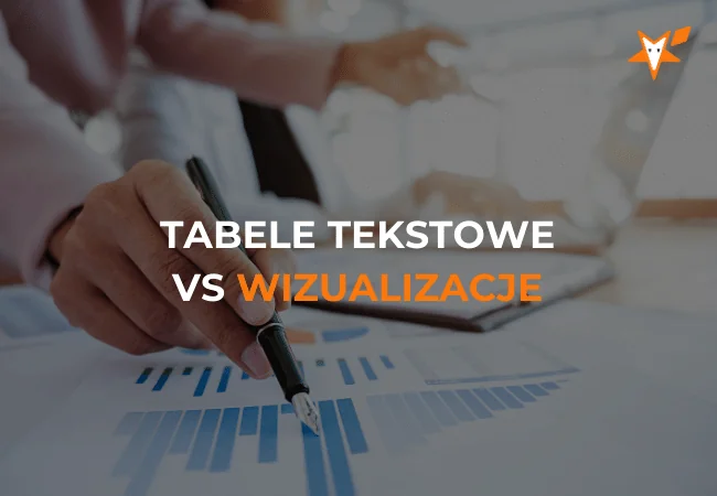 Okładka webinaru „Prawdziwa wartość analityki wizualnej: tabele tekstowe vs. wizualizacje”.