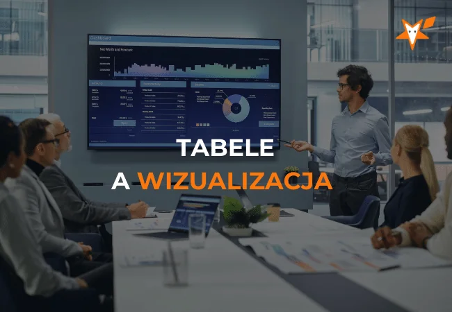 Okładka webinaru „Tabele a wizualizacja danych?”.