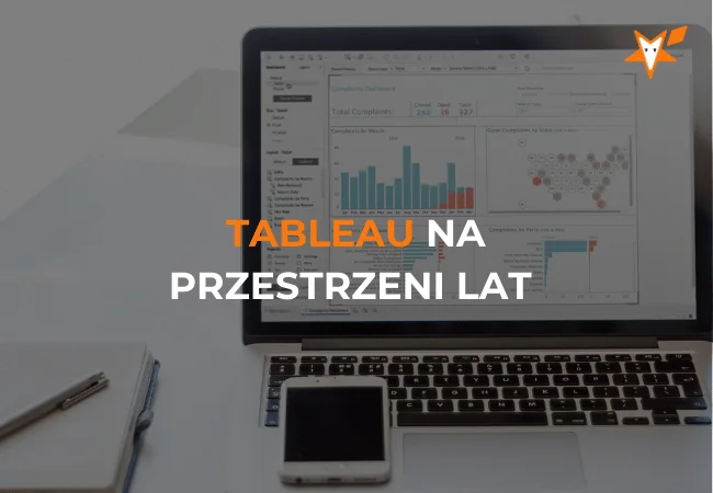 Okładka webinaru „Tableau wczoraj i dziś – jak rozwinęło się Tableau od wersji 9.0 do 2020.1”.