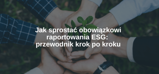 Jak sprostać obowiązkowi raportowania ESG przewodnik krok po kroku