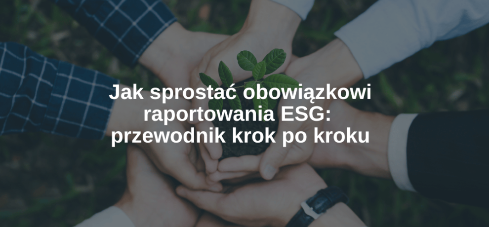 Jak sprostać obowiązkowi raportowania ESG przewodnik krok po kroku