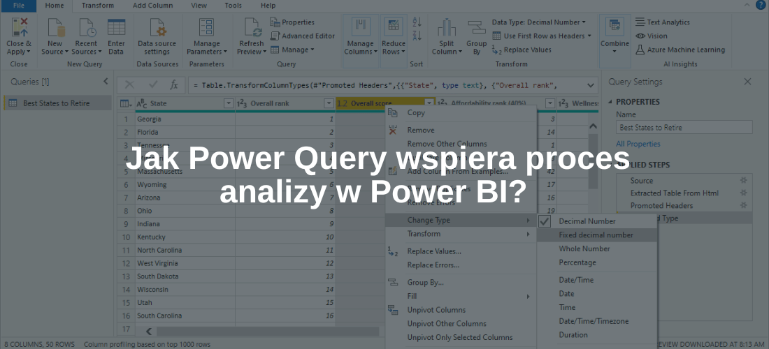 Jak Power Query wspiera proces analizy w Power BI? - AstraFox